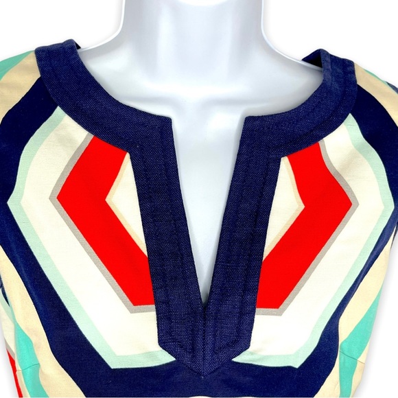 Kate Spade Geometric Zuma Sleeveless Sheath Dress Size 8 - Picture 3 of 8